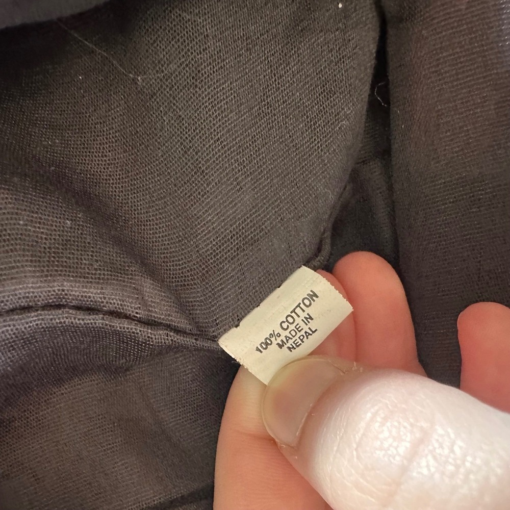 Patchwork Backpack Hippie Boho Drawstring Peace S… - image 5